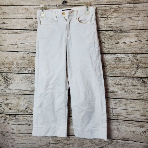 Gap Ivory Wide Leg Pants Size 0/25 Petite - Picture 1 of 6